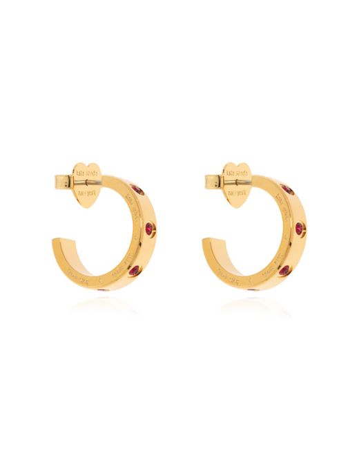 Kate Spade Metallic Earrings With Sparkling Crystals