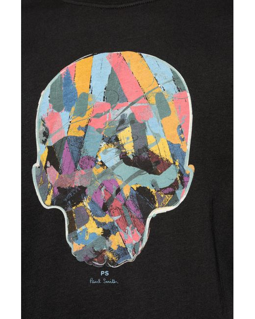 PS by Paul Smith Black Printed T-shirt, for men