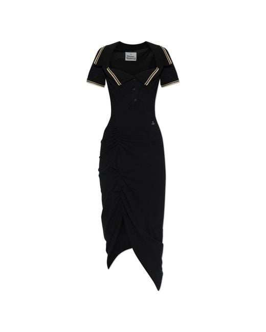 Vivienne Westwood Black Dress 'Long Monday Pulling'