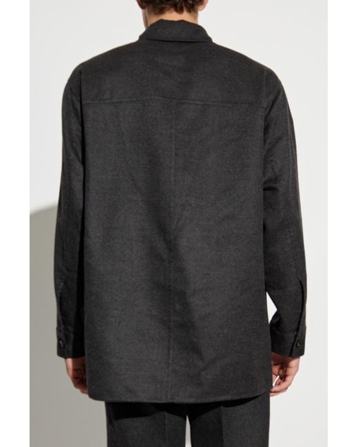 Bottega Veneta Black Cashmere Shirt for men