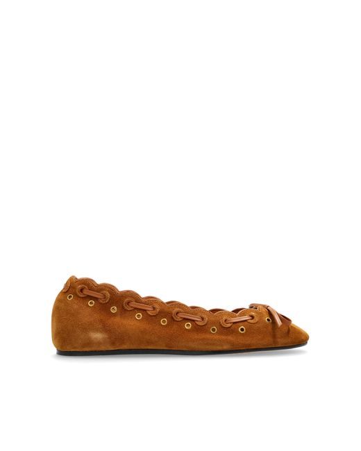 Isabel Marant Natural Ballet Flats "Balfy"