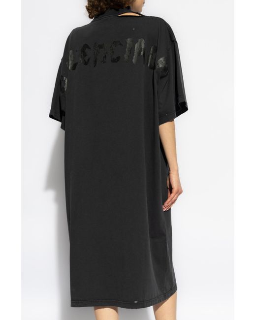 Balenciaga Black Loose-Fitting Dress