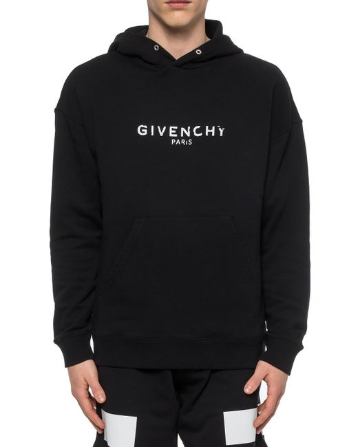 Givenchy Cotton Hooded Sweatshirt in Black for Men - Save 7% - Lyst