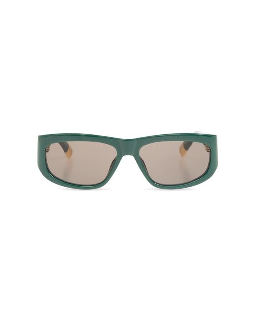 Jacquemus Green Sunglasses With Logo