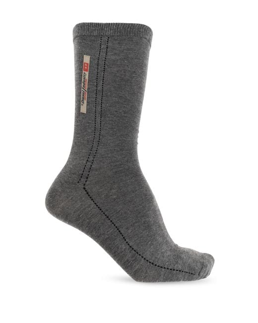 DIESEL Gray 'Skm-Tim' Socks for men