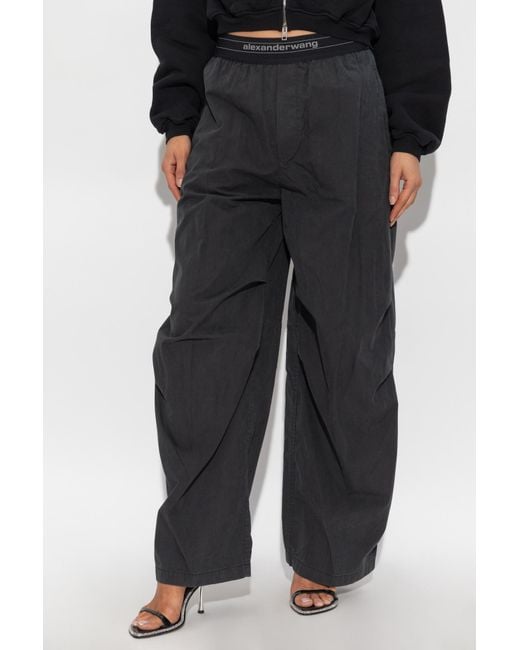 Alexander Wang Black Loose-Fit Trousers