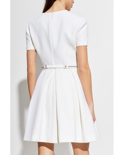 Versace White Wool Dress