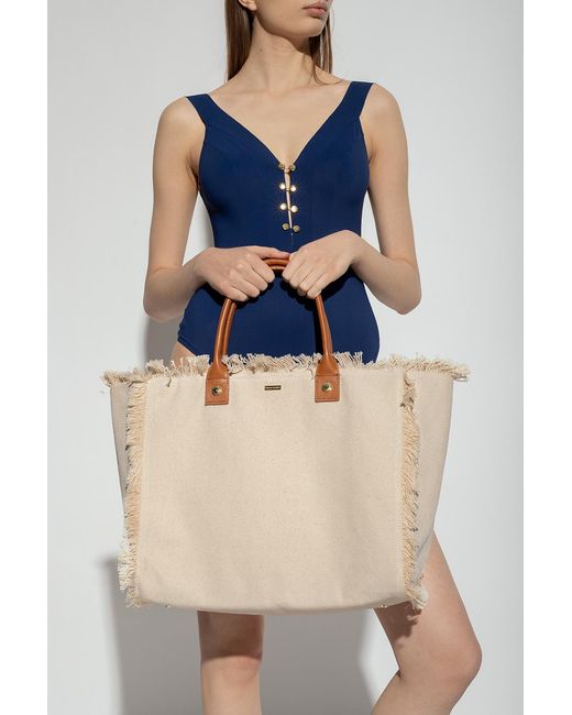 Melissa Odabash Natural 'Cap Ferrat' Shopper Bag
