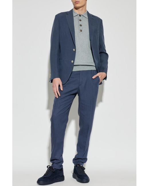 Eleventy Gray Polo for men