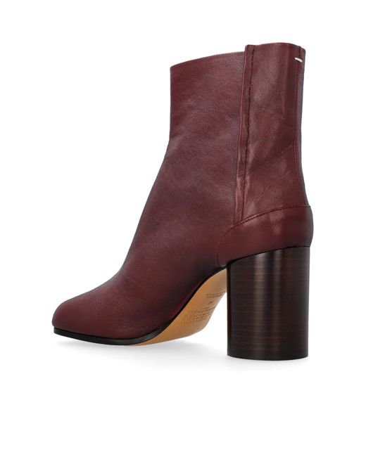 Maison Margiela Brown Boots With 'Tabi' Toe