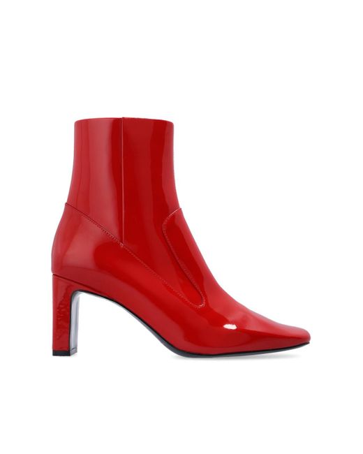 DIESEL Red 'd-millenia' Heeled Ankle Boots