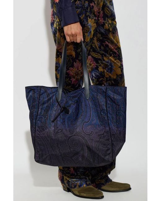 Etro Blue 'Unfold Me' Bag