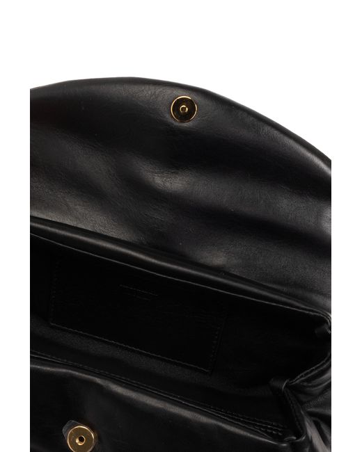 Jil Sander Black 'cannolo Small' Shoulder Bag,