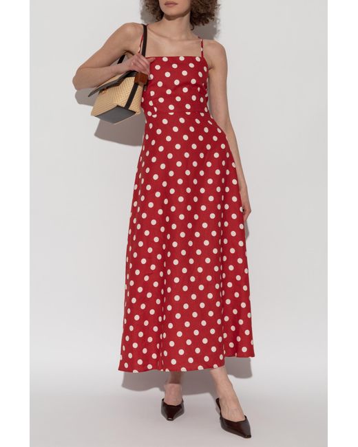 Posse Red Linen Dress Lori