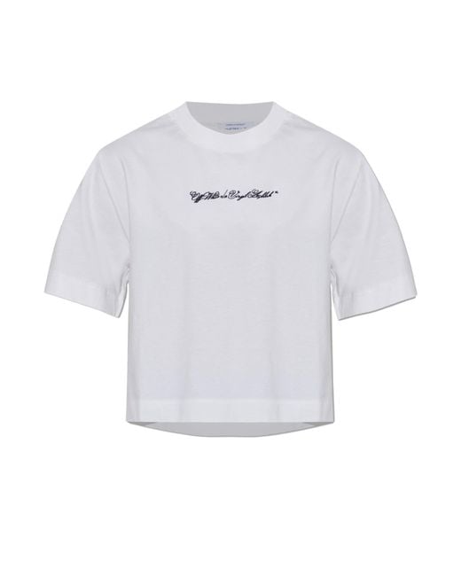 Off-White c/o Virgil Abloh White T-Shirt With Logo