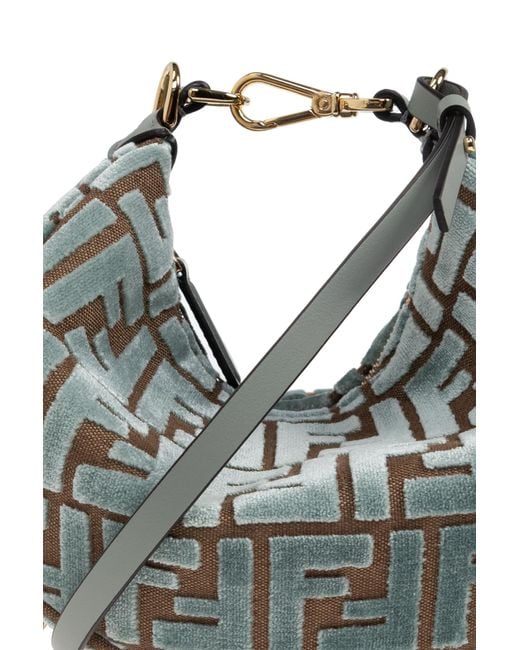 Fendi Blue `graphy Mini` Handbag,