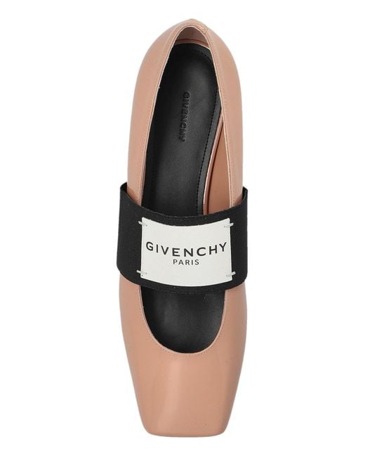 Givenchy White Ballet Flats 'Squared'