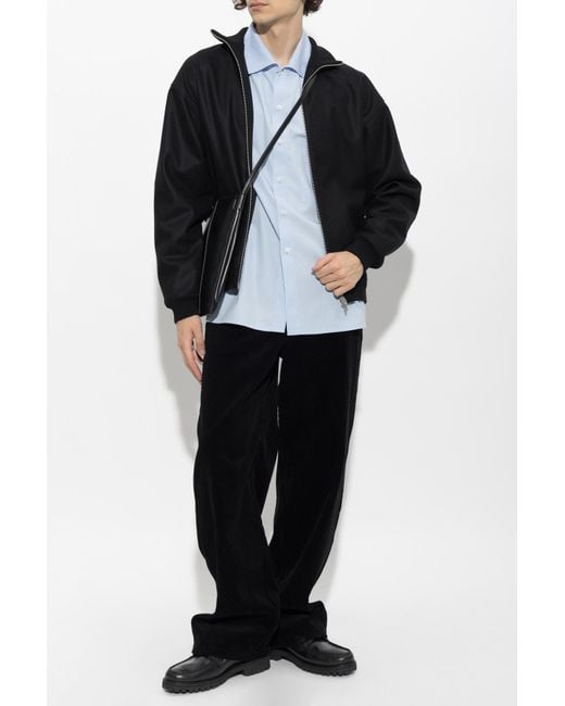 Jil Sander Black Corduroy Trousers for men