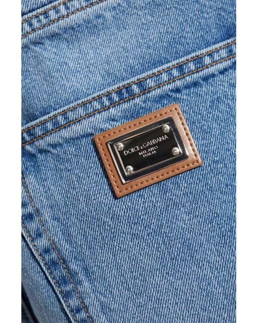 Dolce & Gabbana Blue Straight-Leg Jeans
