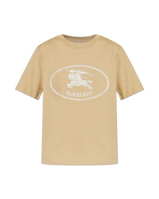 Burberry Natural T-Shirt With Logo