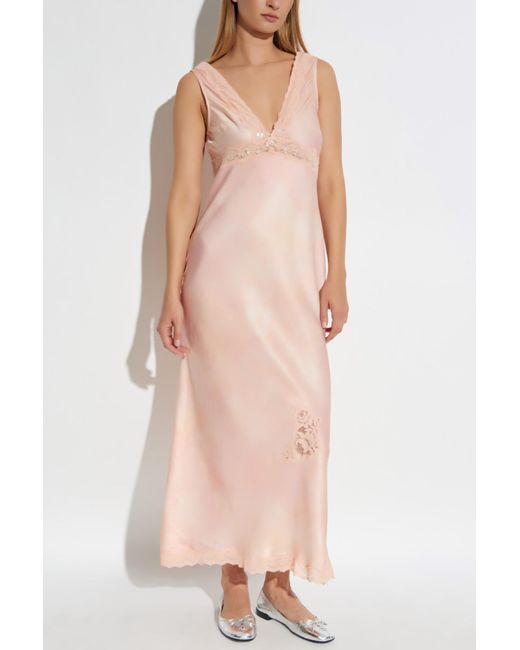LoveShackFancy Pink Dress 'Bier'