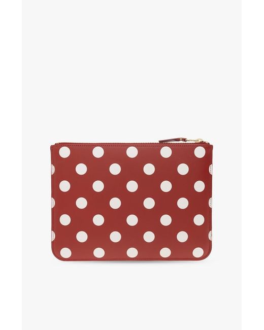 Comme des Garçons Red Polka Dot Pouch