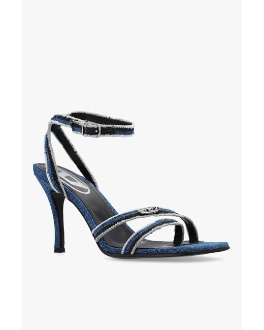 DIESEL Blue ‘Venus D-Venus’ Heeled Sandals