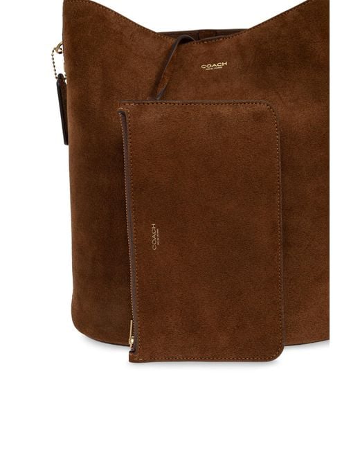 COACH Brown "Bleecker" Shoulder Bag