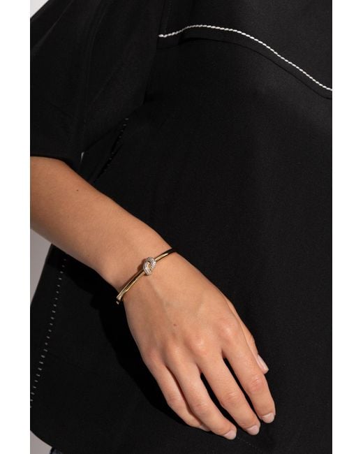 Kate Spade White Bracelet With Shimmering Crystals