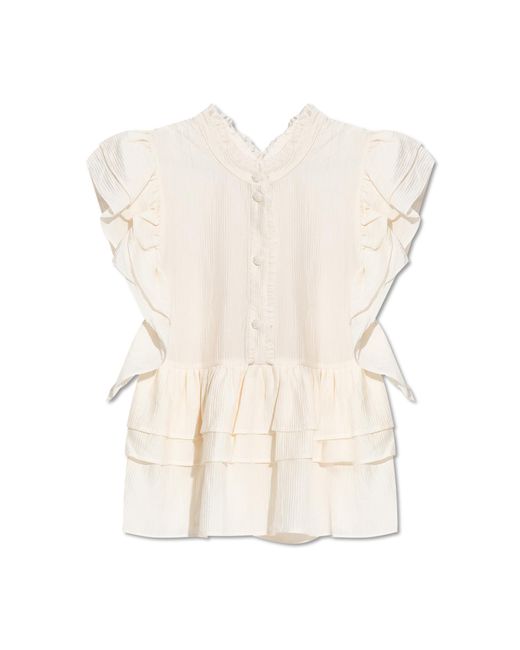 Munthe Natural Peplum Top 'Fulton'