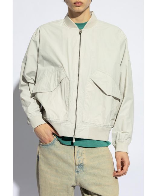 Save The Duck White ‘Myles’ Bomber Jacket for men