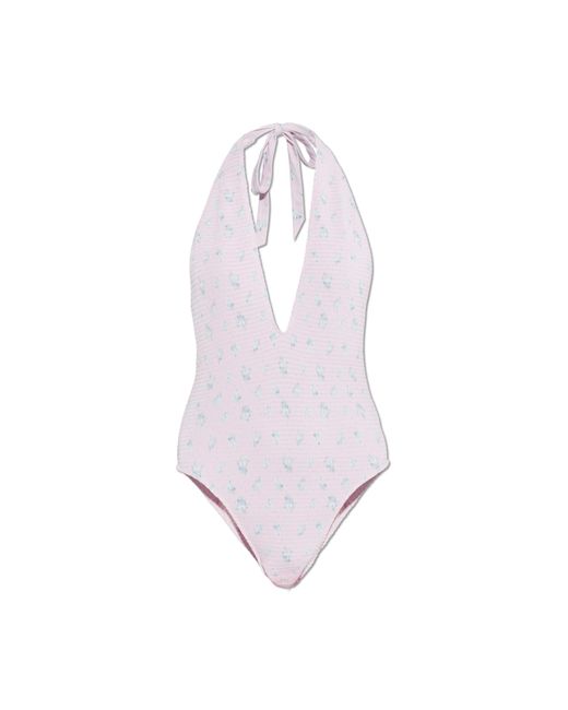 LoveShackFancy White One-Piece Swimsuit 'Gienna'