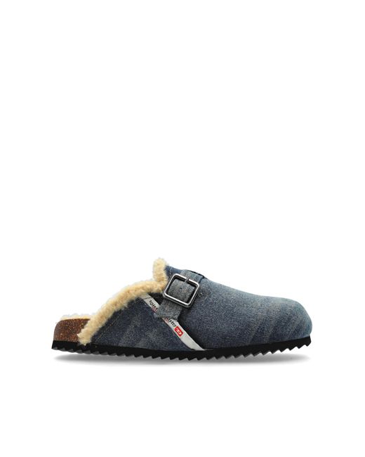 DIESEL Blue Slides D-Woodstock for men