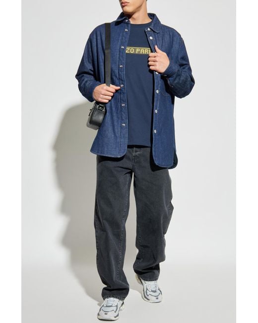 KENZO Blue Denim Jacket for men