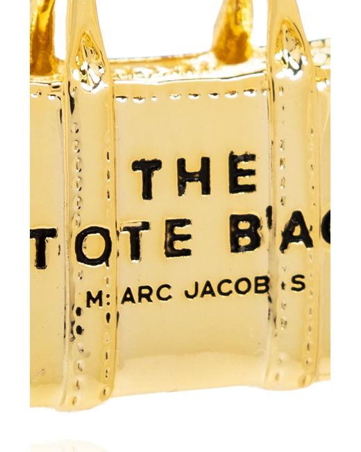 Marc Jacobs Metallic Earrings With Logo,