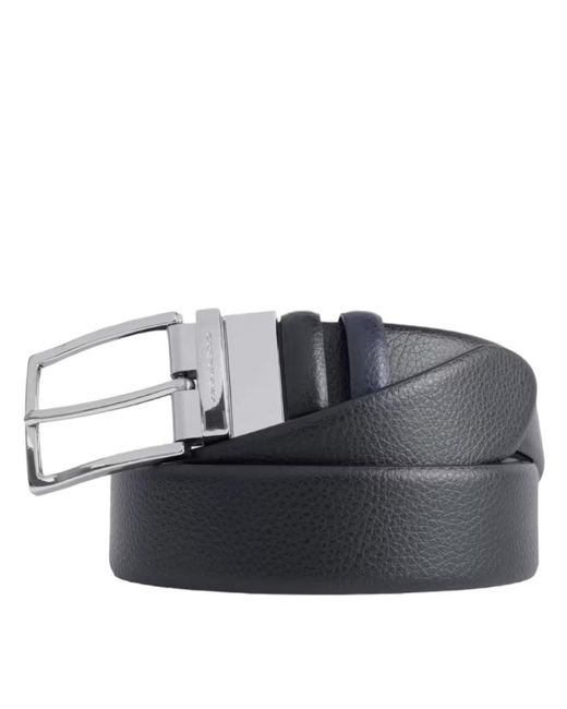Cintura reverse 35 mm in pelle modus di Piquadro in Black da Uomo
