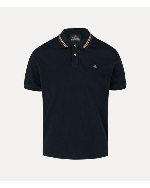 Vivienne Westwood Blue Classic Polo Solid Piquet for men