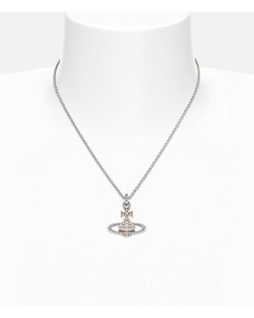 Vivienne Westwood White Mayfair Bas Relief Pendant Necklace