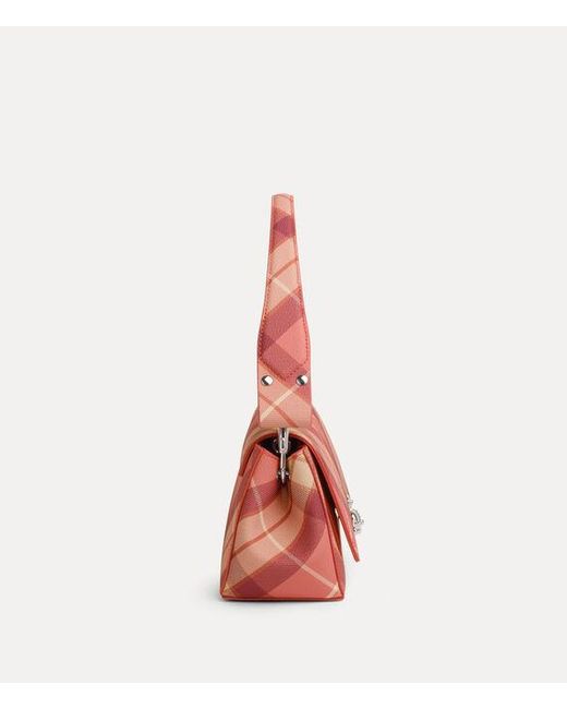 Vivienne Westwood Pink Hazel Medium Handbag Polyurethane Polyester Cotton