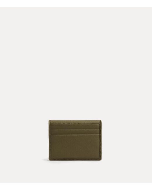 Vivienne Westwood Green Card Holder Faux Leather for men