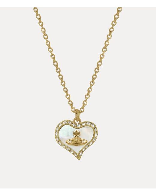 Vivienne Westwood Black Petra Pendant Necklace Gold-white-pearl-tint-mop-white-crystal Gold-white-pearl-tint-mop-white-crystal Women