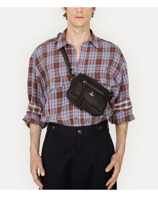 Vivienne Westwood Black Hannah Crossbody Leather