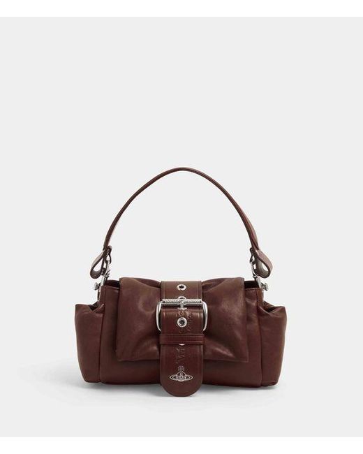 Vivienne Westwood Brown Hazel Treasure Handbag Supple Leather