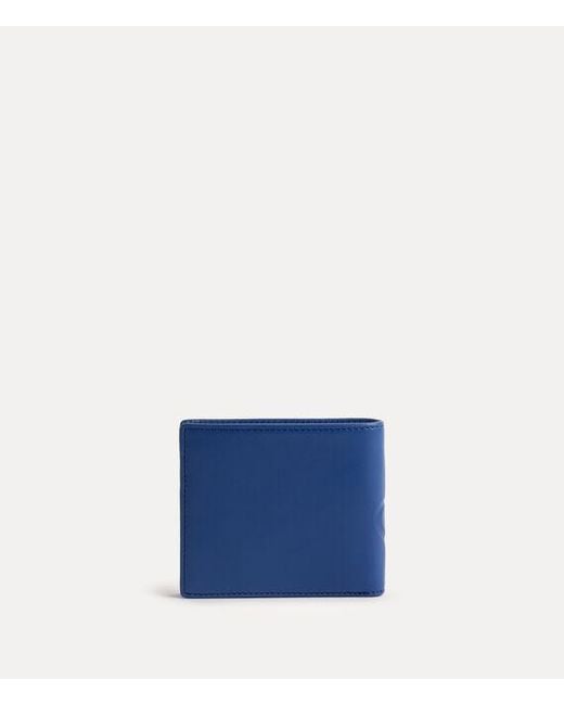 Vivienne Westwood Blue Billfold Wallet Nappa Leather for men