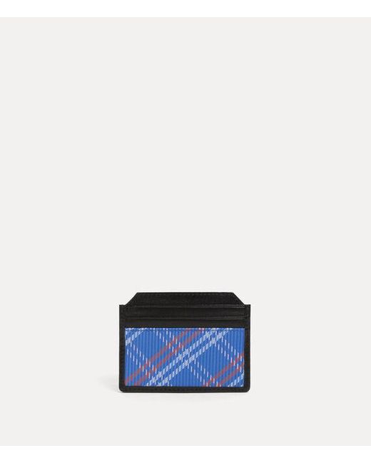 Vivienne Westwood Blue Slim Card Holder Stuart Check