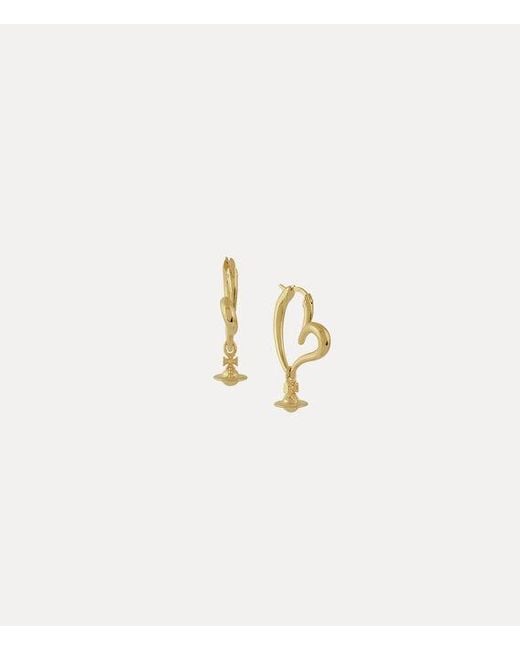 Vivienne Westwood White Emily Earrings Swarovski Crystals