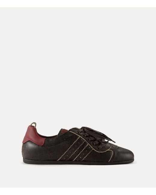 Vivienne Westwood Black Drunken Trainer Leather