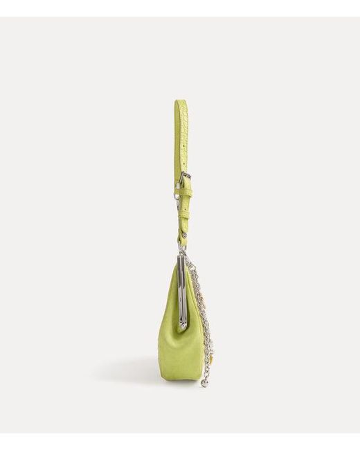Vivienne Westwood Multicolor Charm Frame Purse Emboss Croc Leather