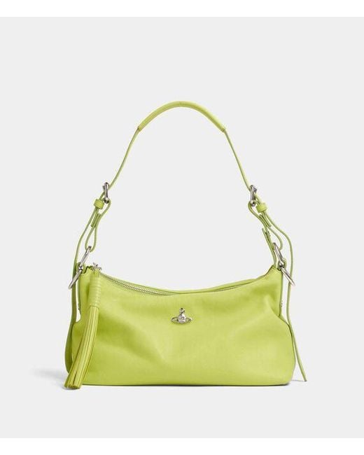 Vivienne Westwood Yellow Emma Shoulder Bag Supple Leather