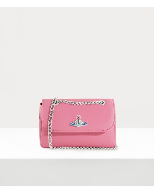 Vivienne Westwood Pink Small Purse With Chain